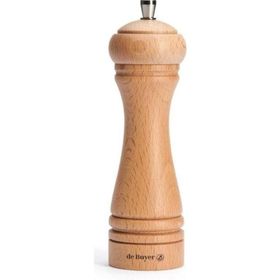 De Buyer 18 cm Naturel Ahşap Karabiber Değirmeni