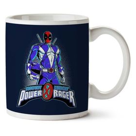 Deadpool Power Rangers Blue Rager Baskılı Kupa
