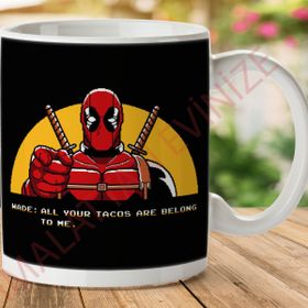 Deadpool Zero Wing Baskılı Kupa