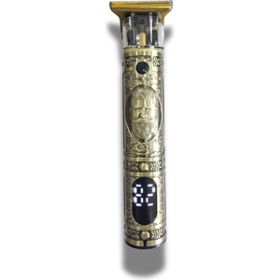 Dearling RF-1863 Çelik Kasa T-Bıçak Antika Tasarım Profesyonel Kablosuz Traş Makinesi