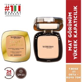 Deborah 24 Ore Compact Long Lasting True Beige 03 Fondöten