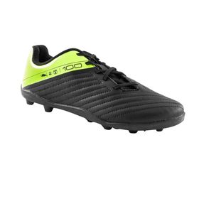 Decathlon 100 Fg Kipsta Siyah Sarı Çocuk Krampon Futbol Ayakkabısı