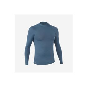 Decathlon 100 Gri Slim Fit Uzun Kollu Uv Korumalı Erkek T-Shirt