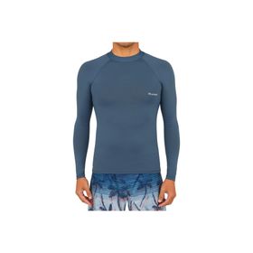 Decathlon 100 Gri Slim Fit Uzun Kollu Uv Korumalı Erkek T-Shirt