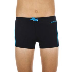 Decathlon 100 Plus Nabaiji Siyah Çocuk Boxer Mayo