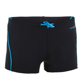 Decathlon 100 Plus Nabaiji Siyah Çocuk Boxer Mayo