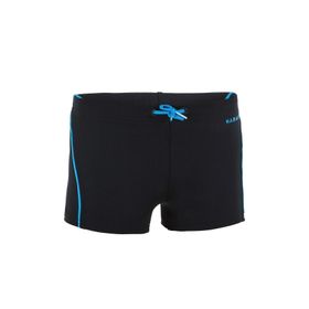 Decathlon 100 Plus Nabaiji Siyah Çocuk Boxer Mayo