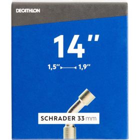 Decathlon 14 İnç 1,5 1,9 Kesit Schrader Eğimli Valf Uyumlu İç Lastik