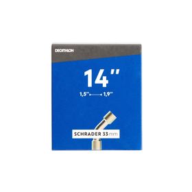 Decathlon 14 İnç 1,5 1,9 Kesit Schrader Eğimli Valf Uyumlu İç Lastik