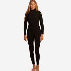 Decathlon 4/3 mm Siyah 900 Sörf Neopren Kadın Wetsuit