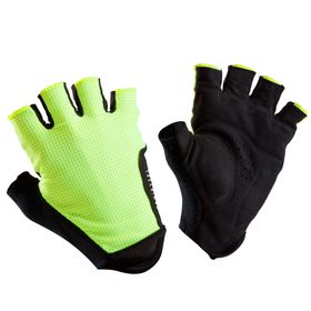 Decathlon 500 Neon Sarı Van Rysel Yol Bisikleti Eldiveni
