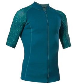 Decathlon 500 Slim Fit Kısa Kollu Uv Korumalı Lacivert Desenli Erkek T-shirt