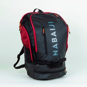 Decathlon 900 Kırmızı Siyah 40 L Nabaiji Yüzücü Sırt Çantası