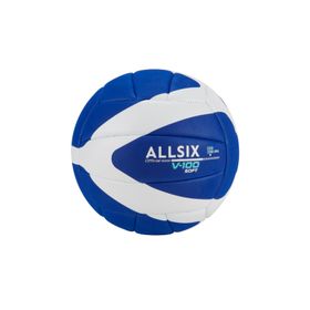 Decathlon Allsix V100 Soft 260 Mavi Beyaz 260-280 gr Voleybol Topu