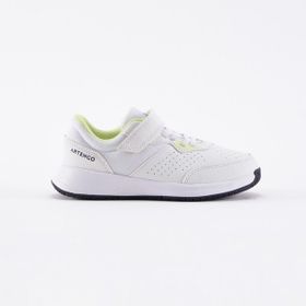 Decathlon Artengo Beyaz Sarı Essentiel Kd Çocuk Cırt Cırtlı Tenis Ayakkabısı