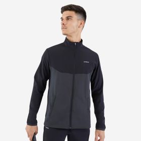 Decathlon Artengo Erkek Siyah Gri Essential Tenis Eşofman Üstü
