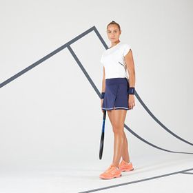 Decathlon Artengo Kırık Beyaz Dry 500 Kadın Tenis Tişörtü