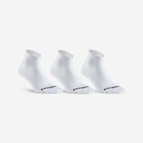 Decathlon Artengo RS 100 Orta Boy Konç 3 Çift Beyaz Unisex Tenis Çorabı