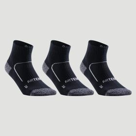 Decathlon Artengo RS 900 Siyah 3 Çift Orta Boy Konçlu Spor Çorabı