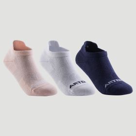 Decathlon Artengo RS160 Kısa Konç 3 Çift Pembe Beyaz Unisex Tenis Çorabı
