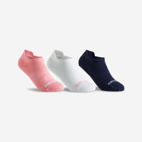 Decathlon Artengo RS160 Kısa Konç 3 Çift Pembe Beyaz Unisex Tenis Çorabı