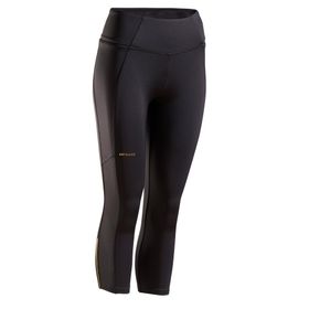 Decathlon Artengo Siyah Hip Ball Kadın 3/4 Tenis Taytı