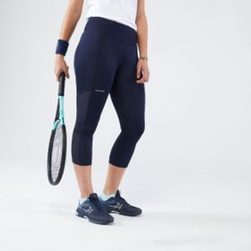 Decathlon Artengo Siyah Hip Ball Kadın 3/4 Tenis Taytı
