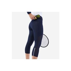 Decathlon Artengo Siyah Hip Ball Kadın 3/4 Tenis Taytı