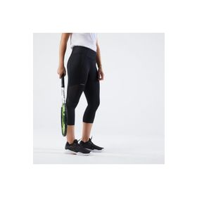 Decathlon Artengo Siyah Hip Ball Kadın 3/4 Tenis Taytı