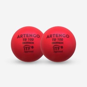Decathlon Artengo TB100 Sünger 9 cm Kırmızı 2'li Tenis Topu