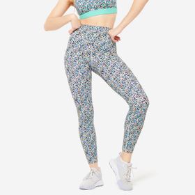 Decathlon Baskılı 520 Domyos Kadın Fitness Kardiyo Taytı