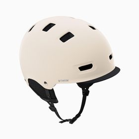 Decathlon Btwin 500 Bej M/53-57 cm Şehir Bisikleti Kaskı