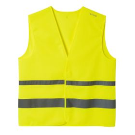 Decathlon Btwin Yetişkin Reflektörlü Sarı Neon S Yelek