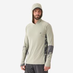 Decathlon Caperlan 500 Uv Korumalı Açık Yeşil Balıkçılık Kapüşonlu Uzun Kollu Uv Tişört
