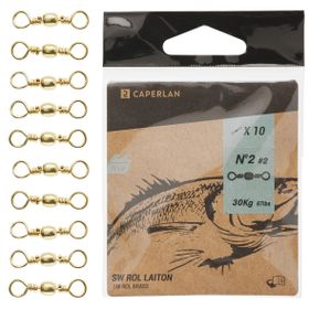 Decathlon Caperlan Balıkçılık 10 Adet Swivel Brass 2 Paslanmaz Fırdöndü