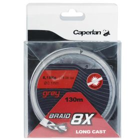 Decathlon Caperlan TX8 Gri 130 mm Balıkçılık Örgü Misina