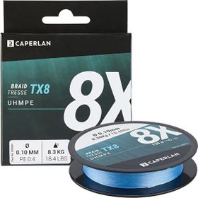 Decathlon Caperlan TX8 Mavi 130 M Balıkçılık Örgü Misina