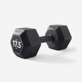 Decathlon Corength 17.5 kg Kas Geliştirme Crosstraining Siyah Altıgen Dambıl