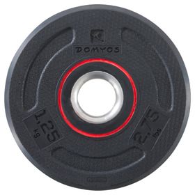 Decathlon Corength Vücut Geliştirme 1.25 kg 28 mm Kauçuk Ağırlık Plakası