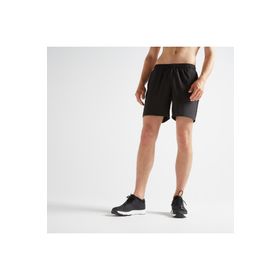 Decathlon Domyos 100 Fitness Kardiyo Erkek Siyah Spor Şortu