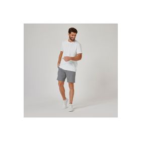 Decathlon Domyos 100 Regular Fitness Hafif Antrenman Erkek Beyaz Spor Tişörtü