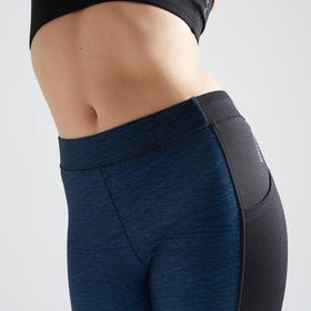 Decathlon Domyos 120 7/8 Siyah Fitness Kardiyo Kadın Antrenman Taytı
