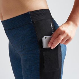 Decathlon Domyos 120 7/8 Siyah Fitness Kardiyo Kadın Antrenman Taytı