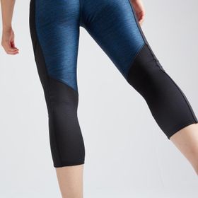 Decathlon Domyos 120 7/8 Siyah Fitness Kardiyo Kadın Antrenman Taytı