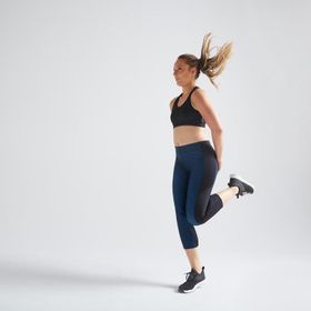 Decathlon Domyos 120 7/8 Siyah Fitness Kardiyo Kadın Antrenman Taytı