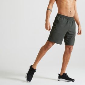 Decathlon Domyos 120 Fitness Kardiyo Koyu Yeşil Erkek Spor Şortu