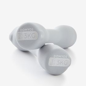 Decathlon Domyos 2×3 kg Gri Easy Fitness Dambılı