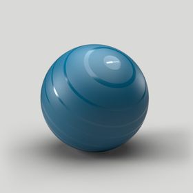 Decathlon Domyos 3 Numara 75 cm L Mavi Gym/Pilates Topu