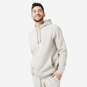 Decathlon Domyos 500 Essentials Fitness Erkek Siyah Kapüşonlu Sweatshirt