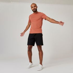 Decathlon Domyos 500 Fitness Hafif Antrenman Siyah Regular Spor Erkek Şortu